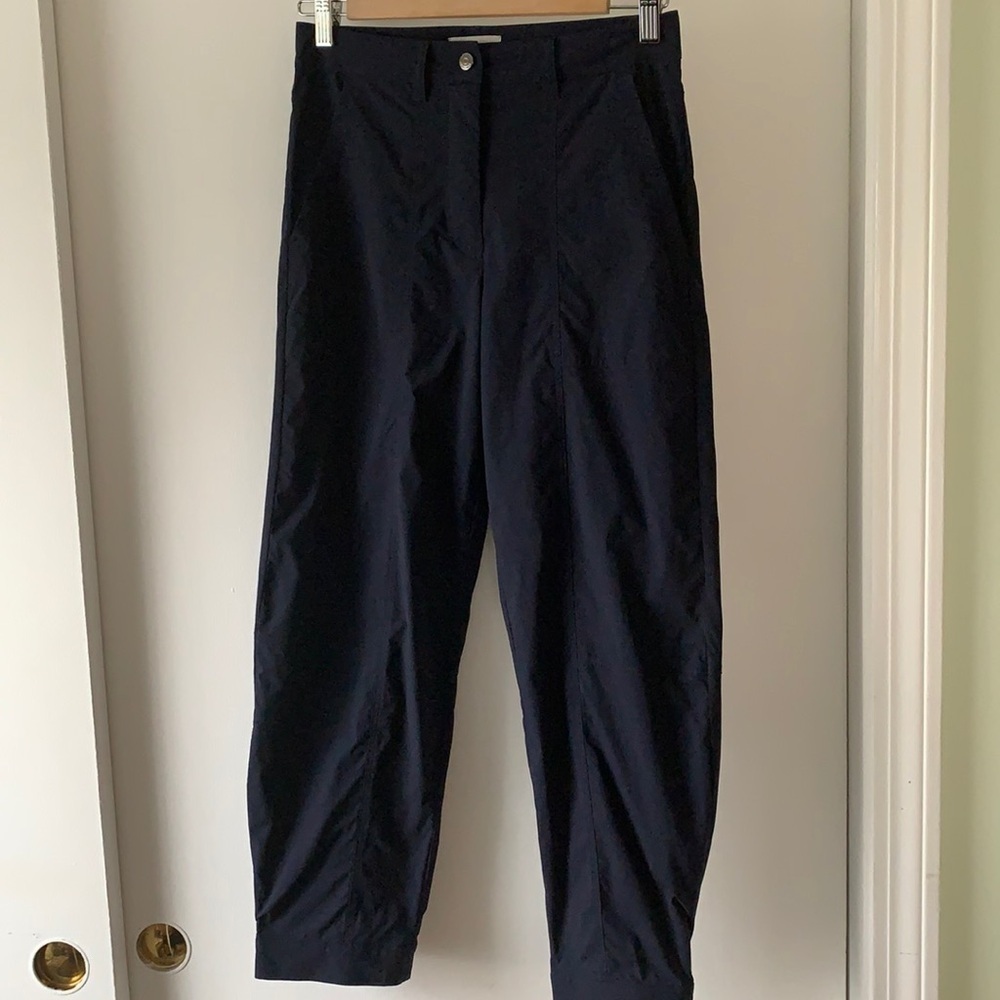 Anatomie Chantal Cropped Pants In Navy Blue S